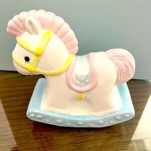 Ensco vintage night light.  Nursery rocking horse